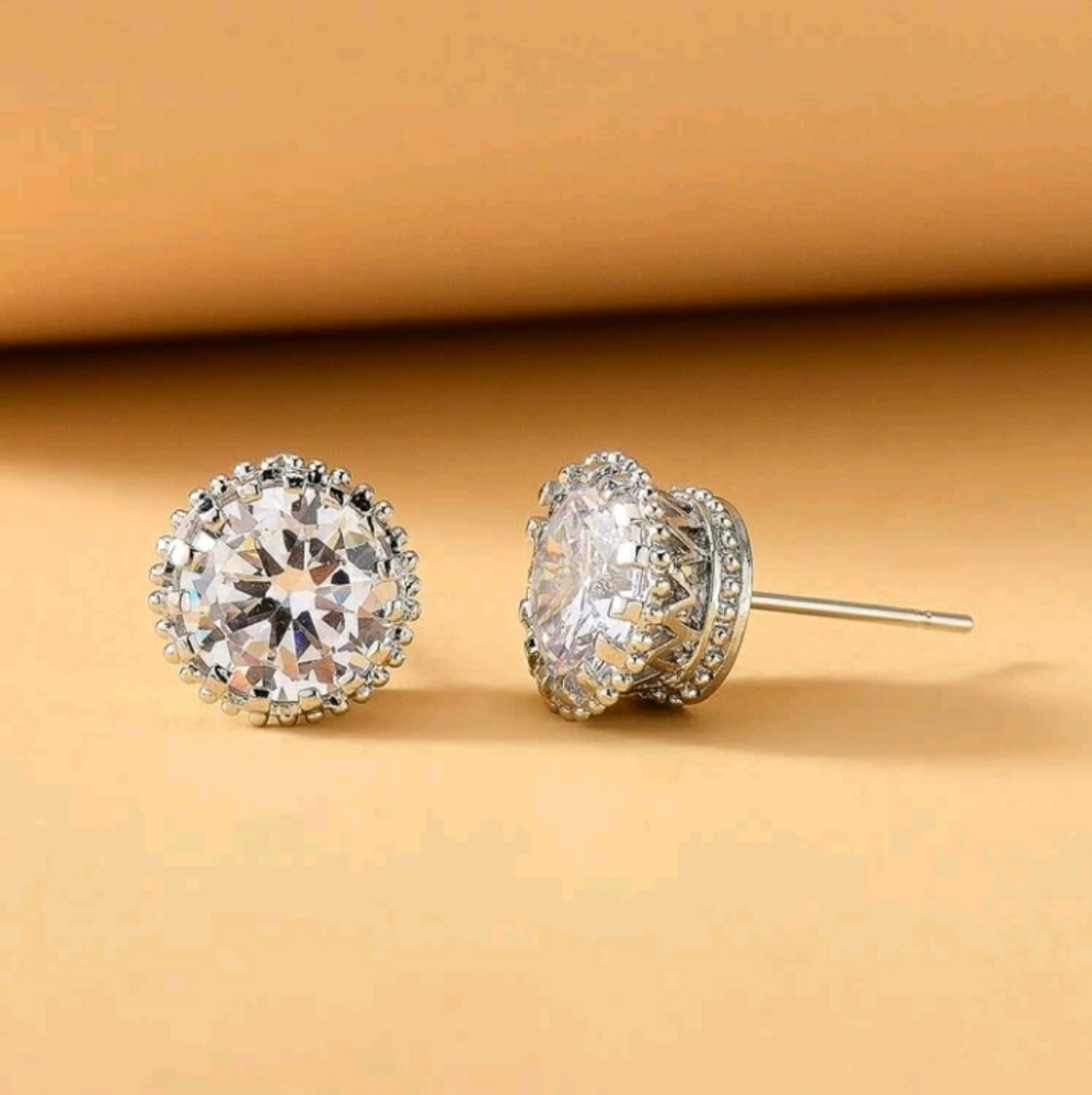 Rhinestone Stud Earrings